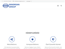 Tablet Screenshot of dekorsangroup.com